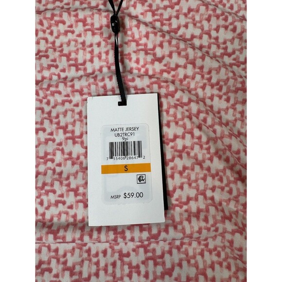 DKNY Printed Ruched Top Size Small - Picture 10 of 14